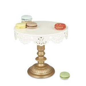 Foreign Design Metal Handmade Antique Gold Long Lasting Cake Stand Custom Logo for Wedding Event Home Use Customized Shape Size - Product Image 1