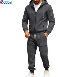 ชุดวอร์มแบบมีฮู้ด 2 in 1 ดีไซน์ unisex ผ้าฟลีซโพลีเอสเตอร์/คอตตอน ไซส์ EU  พร้อมโลโก้สั่งทำพิเศษ  มีเชือกผูก  กระเป๋าหลายช่อง เหมาะสำหรับฤดูหนาว - Product Image 4