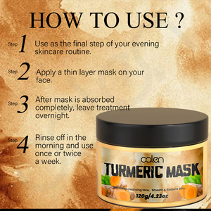 Luxfume 120G masque hydratant au curcuma pour le visage Logo personnalisé crème nettoyante en profondeur anti-rides pour la peau Lotion <span class=keywords><strong>hydratante</strong></span> et revitalisante - Product Image 5