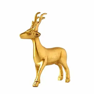 Metalen Rendieren Decoratief Accent In Goudkleur Voor Woondecoratie En Kerst In Groothandelsprijzen