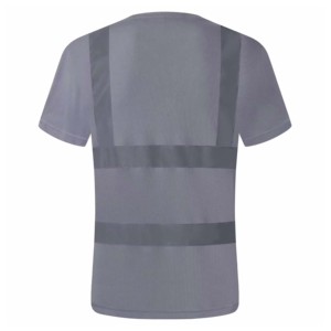 Chaqueta de Trabajo de Alta Visibilidad 100% Algodón, Camisa de Seguridad Reflectante para Hombre, Ropa de Seguridad de Manga Corta con Logotipo Personalizado - Product Image 6