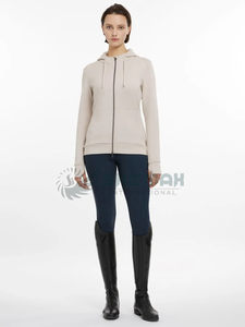 Sudadera con capucha para montar a caballo para mujer con forro polar jersey de manga larga sudadera Elegante ropa de moda ecuestre perfecta - Product Image 3