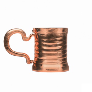 High Quality Rose Golden Copper <b>Mug</b> <b>Ceramic</b> Moscow Mule Cup with Handle for Cocktail Parties - Product Image 2