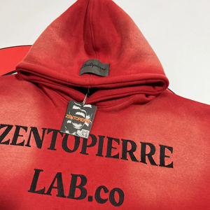 Sweat-shirt évasé d'hiver pour hommes Sunfaded Acid Wash Hoodie Sweatpants Jogger Broderie Patches Print Broder Stitch Tracksuits - Product Image 1