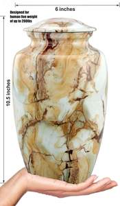 Monalisa ของที่ระลึกโกศใส่เถ้ากระดูกสำหรับมนุษย์ขี้เถ้าโกศทำด้วยมือปรับขนาดเองได้ - Product Image 5