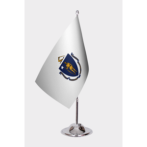 Drapeau personnalisé du Massachusetts pour le drapeau de l'État, imprimé numériquement, avec fanion en aluminium, variété de matériaux incluant le coton, le feutre, le plastique, la soie et le tissu. - Product Image 1