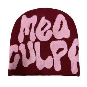 Jacquard <b>Fluffy</b> Fuzzy Winter <b>Hat</b> Custom Acrylic Beanie Y2K Style Unisex Adults Common Fabric - Product Image 1