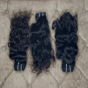 Extensions de cheveux Remy indiens de 16 pouces Cheveux humains bouclés - Product Image 2
