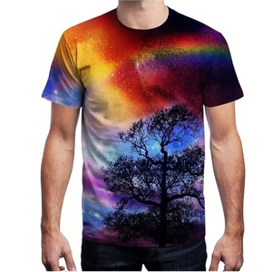 100% sublimaciones de impresión de talla grande ropa de Hombre Ropa Casual hombres camisetas directo de fábrica proveedor más vendido para hombres camisetas - Product Image 1