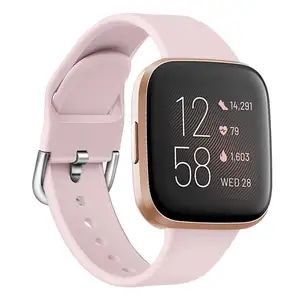 Eraysun Uhren armband Silikon armband Gummi Ersatz armband für Fitbit Versa Wasserdichtes Armband Zubehör Smart Watch Band
