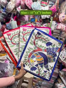 ผ้าคลุมสารีแบบชิ้นเดียวงานทำมือพร้อมถุงบรรจุชุดส่าหรีดีไซน์นกยูงสวยงาม - Product Image 3