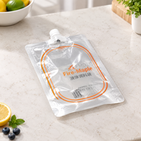 Pochettes transparentes à bec verseur pour boissons, en PET, VMPET, PE, haute barrière, taille personnalisée, qualité alimentaire, MOQ 20 000 pièces, pour emballage de jus et de boissons