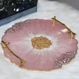 Bandeja de Servir de Resina Hecha a Mano con Diseño Atractivo y Características Decorativas, Tendencia de Calidad en India - Product Image 1