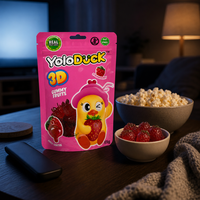 YoloDuck 65g Draagbare Snackverpakking Schattige Eendvormige Fruitgummy Bulk Gummy Candy