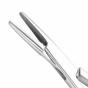 คีมหนีบแบบหนีบตรงที่มีความแม่นยำสำหรับขั้นตอนการเย็บแผลเครื่องมือผ่าตัดระดับพรีเมียม - Product Image 5