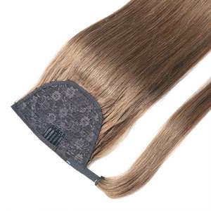 ผมต่อแบบคลิปอินหางม้าจากผมแท้ของชาวบราซิล # คาราเมล 10 ชิ้น - Product Image 3