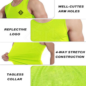 Débardeur athlétique pour homme en tissu tricoté ultra doux coton/polyester, séchage rapide, respirant, personnalisable, pour la musculation - Product Image 5