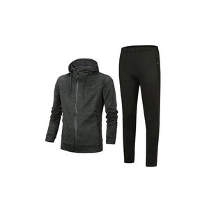 Ensemble de survêtement sportif d'hiver léger pour homme personnalisé, professionnel, décontracté, deux pièces, pour la course à pied, le jogging, avec cordon de serrage - Product Image 1