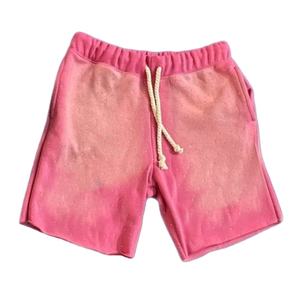 Nuevos shorts para hombre con lavado ácido, shorts personalizados 100% algodón French Terry, lisos, de tela gruesa, con pedrería, a precio económico. - Product Image 4