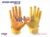 2025 nouveauté conception personnalisée poignée Football récepteur gants adultes enfants en plein air Football américain gants fournisseur