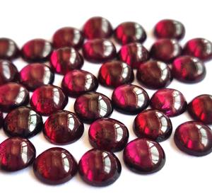 พลอยโกเมน rhodolite สีชมพูธรรมชาติ6มม. ถึงพลอยหลังแบน-โกเมนโรโดไลต์สีชมพูหลวม - Product Image 4