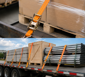 Correa de Amarre de Carga de Poliéster de Alta Tenacidad de 38 mm Resistente a la Intemperie, 1500 kg, con Ganchos en J, Calidad de Exportación para Uso en Almacenes - Product Image 2