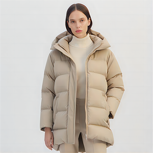 Chaqueta acolchada gruesa cálida de invierno de diseño personalizado para mujer - Product Image 4