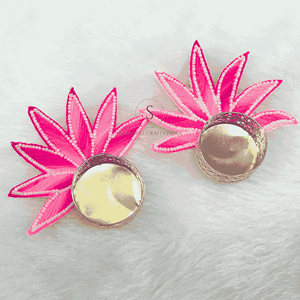 New arrival Pink Color <b>Flower</b> Shaped Tea Light Candle Holder With Pearl Beads for Home Diwali, Wedding Decorations Candle Holder - Product Image 5