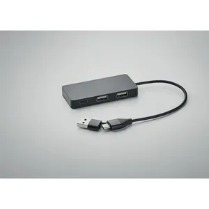 Personalized <b>HUB</b>-C 3-Port <b>USB</b> <b>Hub</b> Tech Gadgets for Promotional Use - Product Image 3