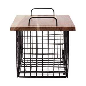 ZAM ZAM IMPEX New Arrival Single-Tier Kitchen <b>Storage</b> <b>Vegetable</b> and Fruits <b>Basket</b> With Chopping Board Reasonably Priced - Product Image 2