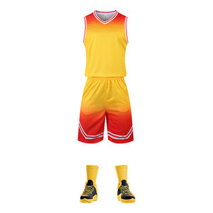 Uniforme de basket-ball respirant à séchage rapide pour hommes, vêtements de sport bon marché pour les jeunes, uniforme d'équipe grande taille pour adultes - Product Image 2