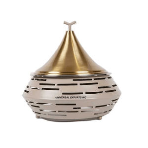 Réchauffeur d'aliments design en métal Réchauffeur d'aliments de table fini personnalisé Casserole Nouveauté Pot en métal de luxe - Product Image 2