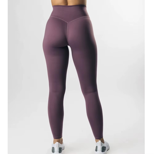 Leggings de yoga violets à taille élastique, extensibles dans les 4 sens, pour l'entraînement, la gym, la course, le fitness, collants souples de compression, vêtements de sport - Product Image 3