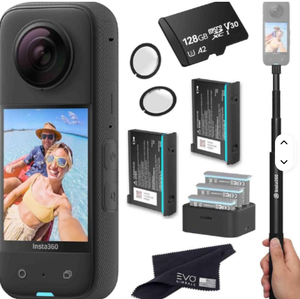 Caméra d'action 360° Insta360 X3, enregistreur vidéo 360° HDR actif 5.7K, étanche, pour vlog sportif, haute définition, compatible WIFI - Product Image 2