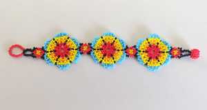 Pulsera multicolor hecha a mano con cuentas de cristal para diseñadores de joyas y tiendas de accesorios de moda para reventa - Product Image 4