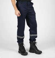 TOP QUALITÉ Résistant À La Chaleur Soudage Travail Porter Pantalon Taille Élastique Combinaison De Protection avec Taille Moyenne Droite Style Hip Hop Utilisation En Atelier