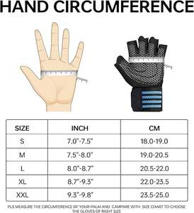 Gants de musculation demi-doigts pour la gym, la musculation et l'entraînement physique – Vente en gros directe usine - Product Image 3