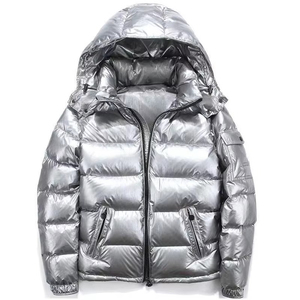 Nouveau hiver coupe-vent chaud doudoune pour hommes en plein air nouveau Design hommes brillant vers le bas veste de luxe hommes - Product Image 1