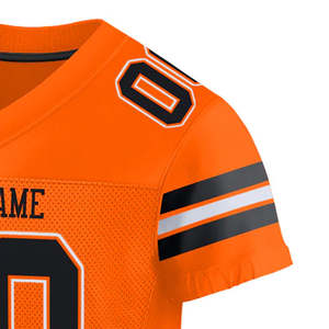 เสื้อเจอร์ซีย์อเมริกันฟุตบอลแขนสั้นพิมพ์ลายแบบสวมใส่สบาย ยืดหยุ่นได้ ดีไซน์ทีมแฟชั่นสไตล์ล่าสุด รุ่นใหม่ล่าสุด - Product Image 3