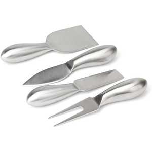 Hot Selling Antique 4 Piece Cheese Set Stainless Steel With Stainless Steel Handle Cutlery Gift <b>Box</b> Party From India - Product Image 4