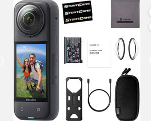 NUEVA Cámara de Acción Insta 360 X4 8K, Video Panorámico 4K de Gran Angular, Resistente al Agua hasta 10 Metros, ODM - Product Image 1