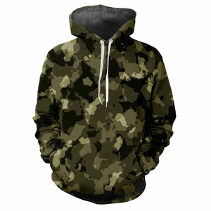 Venta al por mayor Camuflaje Caza Sudadera con capucha Digital Impreso Real Árbol Camuflaje Cremallera completa Hombres Sudadera con capucha - Product Image 6