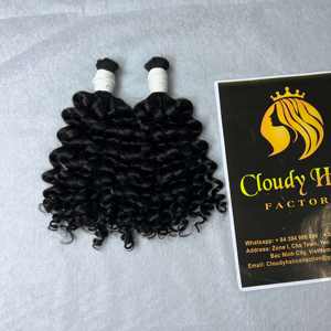 Cheveux bruts vietnamiens eurosiens Curl en vrac non traités | Vendeurs de cheveux vierges Cheveux humains bruts alignés sur les cuticules vietnamiennes doux - Product Image 4