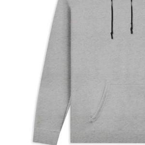 Sudadera con capucha Pro Signature para hombre, color gris atlético, peso pesado 100% algodón, ajuste relajado, logotipo de goma 3D con cordones con punta de cera - Product Image 4