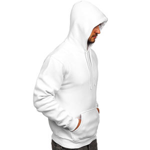 เสื้อสเวตเตอร์มีฮู้ดโอเวอร์ไซส์คลาสสิกสำหรับผู้ชาย, เสื้อสเวตเตอร์ผ้าคอตตอนผสมขนแกะพิมพ์ลายได้ทุกเมื่อ3XL แข็ง XS - Product Image 5