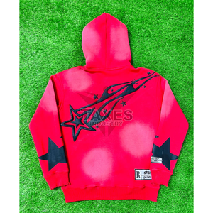Custom Top Quality Men's Oversized 100% Cotton Fleece Casual Heavyweight Custom Logo Embroidery Distressed Winter Zip hoodies - Product Image 2