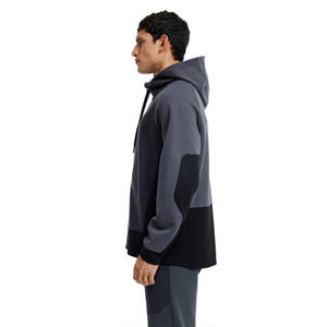 Sweatshirt à capuche unisexe pour hommes Color Block Hooded Casual Plain Blank Hoodie 100% Cotton Hood Vintage - Product Image 5