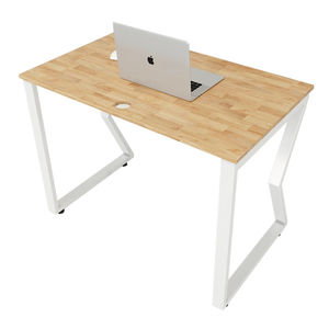 MConcept HBMC001 100x60cm Minimalist Design Office Desk with Easy Assembly Iron <b>Footrests</b> - Product Image 2