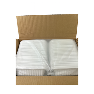 ProTakeOut, [9 x 9] Blanc 1 compartiment, 150 paquets, contenants à emporter avec fermeture à glissière centrale, durables et écologiques, MFPP - Product Image 2