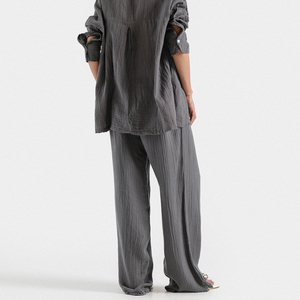 Joggers de lana de lona de alta calidad para mujer, temporada de invierno, pantalones deportivos de Yoga, bolsillos, ajuste Regular, planos Unisex - Product Image 3